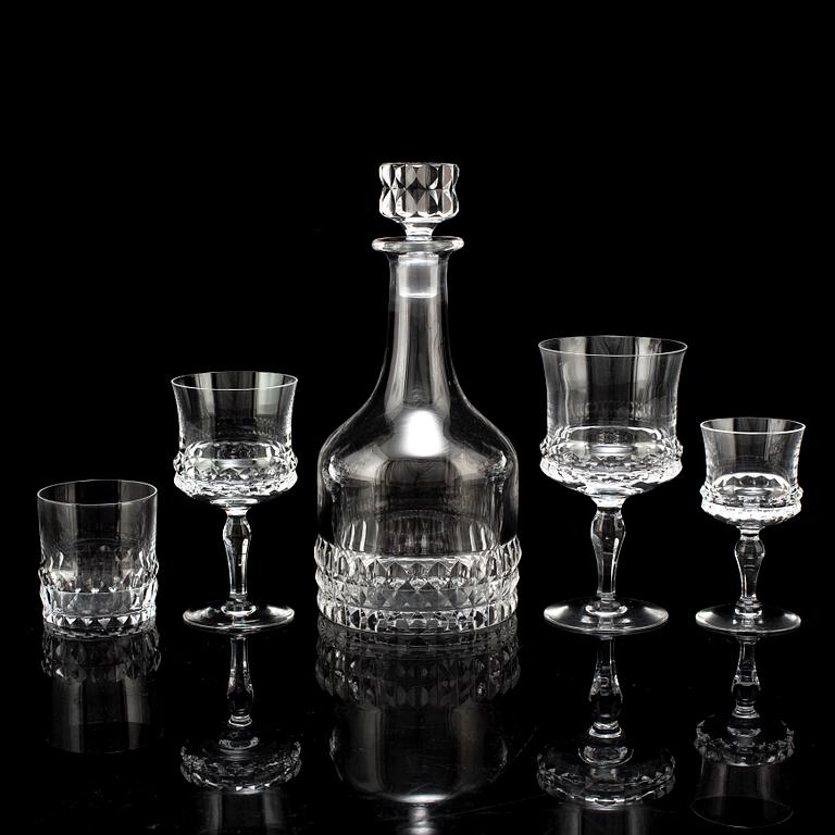 A Swedish Orrefors glass service, "Silvia", 20th Century.