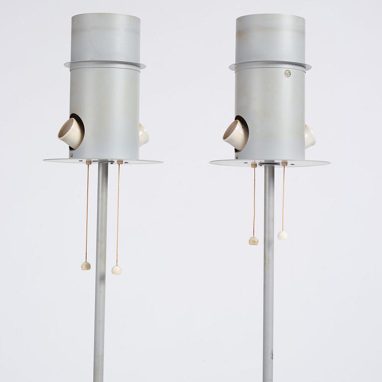 Harald Notini, a pair of floor lamps, model "15744", Arvid Böhlmarks Lampfabrik, 1950s.