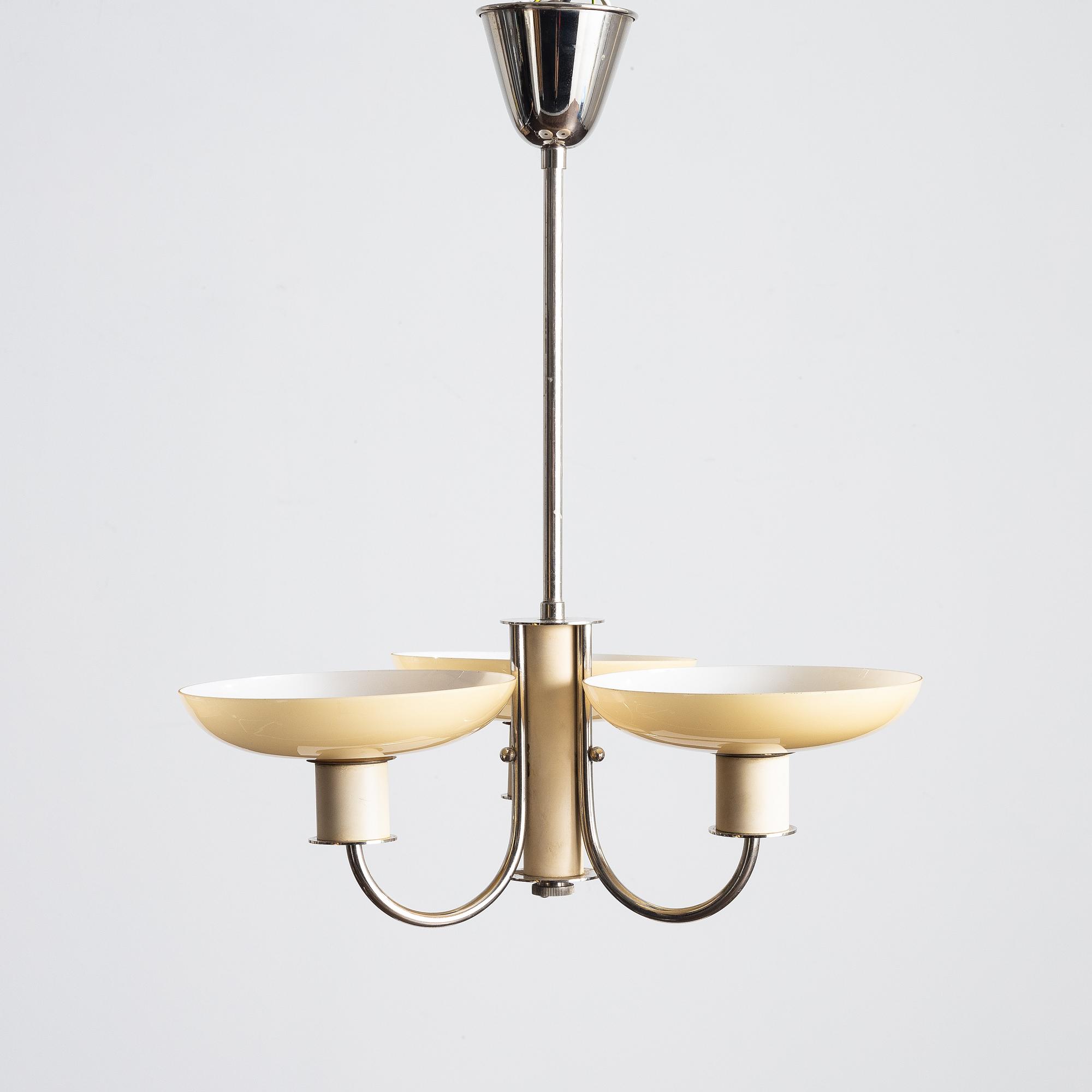 Erik Tidstrand, taklampa, modell "28890", Nordiska Kompaniet, 1930-40-tal.