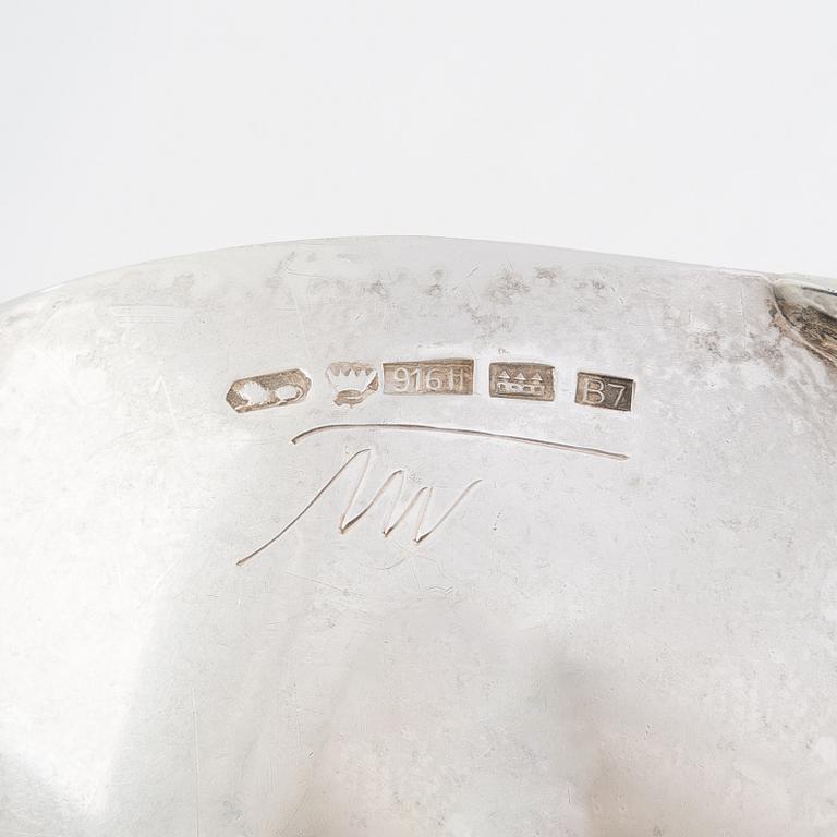 Tapio Wirkkala, silver bowl and sugar bowl, Kultakeskus, Hämeenlinna 1955 ja 1959.