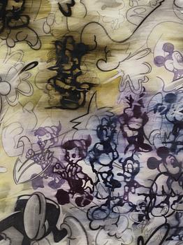 BILLY COPLEY, mixed media on paper, verso signed and dated 1994.