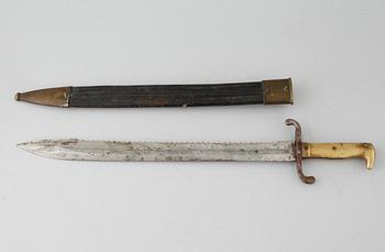 A bayonet, 19th or early 20th century.