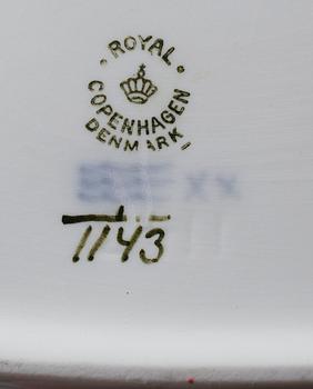 SERVISPORSLIN, 7 delar,  musselmalet, Royal Copenhagen.