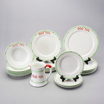 Tableware 24 dlr "Merry Christmas" Rörstrand second half of the 20th century porcelain.