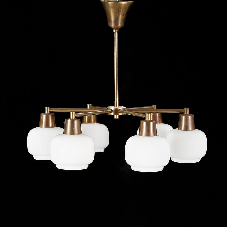 A ceiling lamp attributed to Arnulf Bjørshol, Norway, from the latter half of the 20th century.