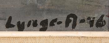 EINAR LYNGE-AHLBERG, olja på duk, sign.