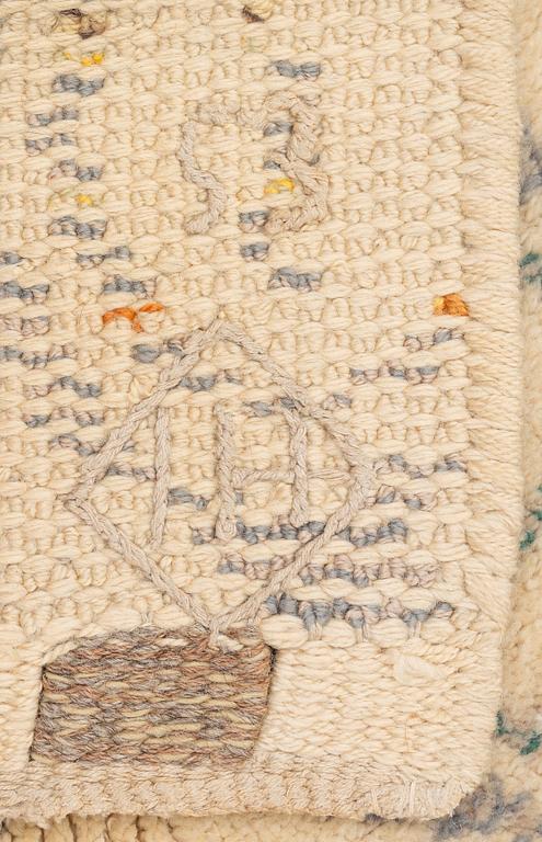 Ingrid Hellman-Knafve, rug, 'Lökar', knotted pile, 324 x 185.5 cm, signed IH-53.