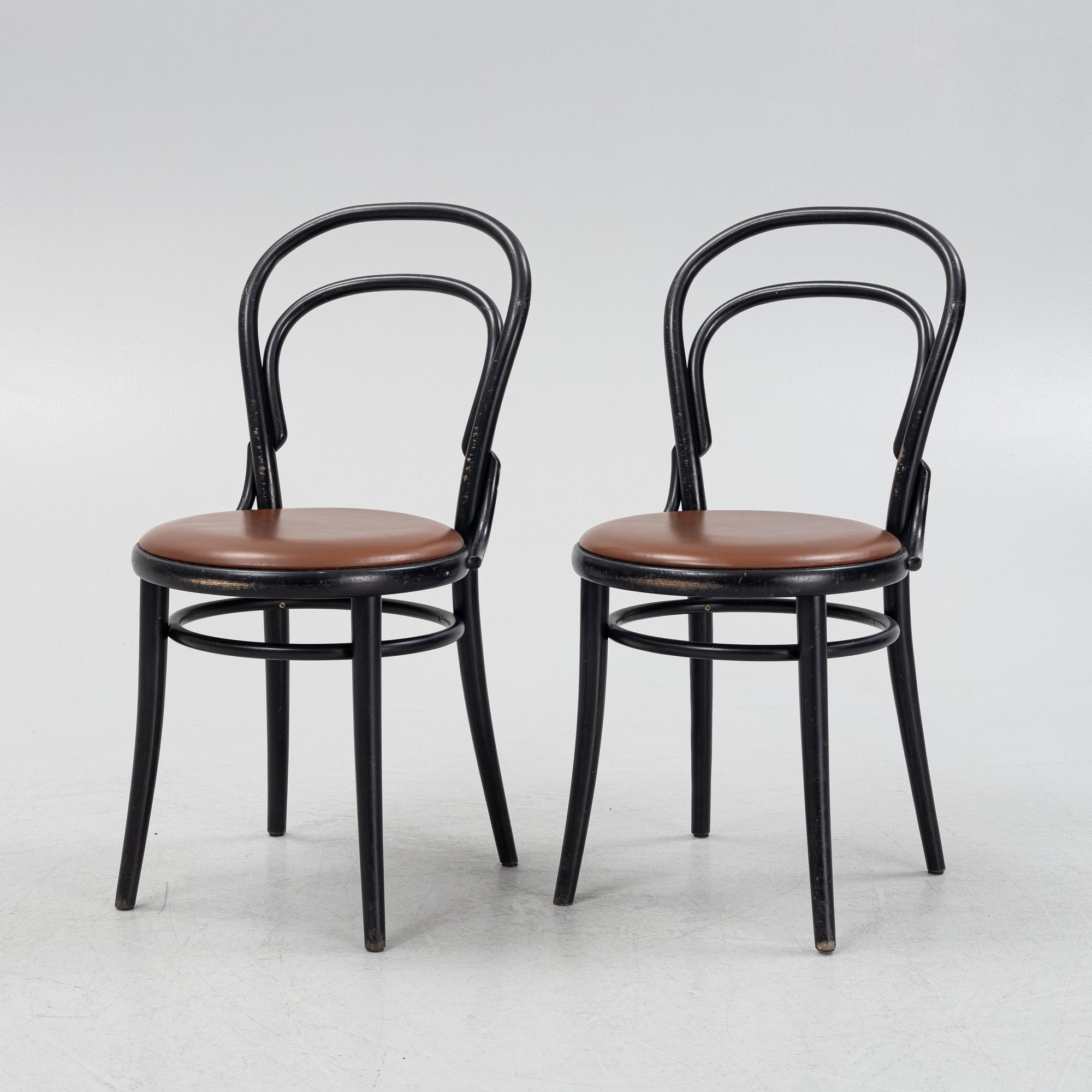 Stolar, 6 st, Modell nr "14", TON.