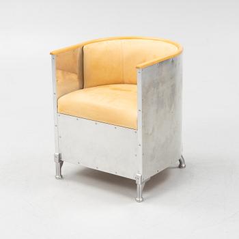 Mats Theselius, an 'Aluminium' armchair, Källemo, post-1990.