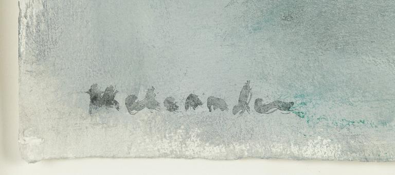 Ruben Heleander, gouache, signed.