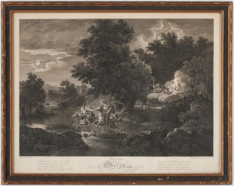 GRAVYRER, 2st, George Hackert och Johann Gottlob Schumann, 17/1800-tal.