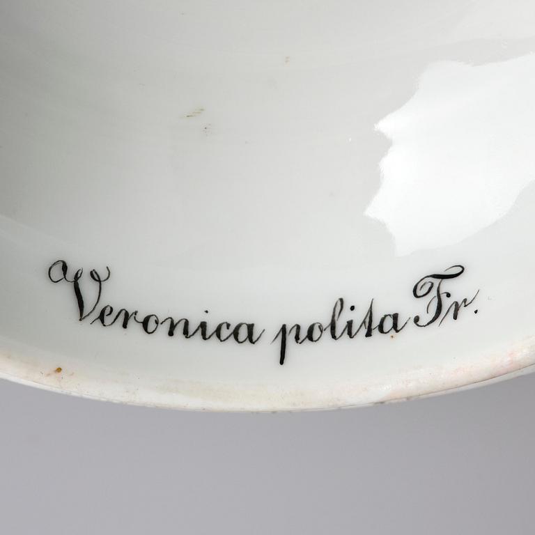 A Royal Copenhagen 'Flora Danica' bonbonniere with cover, Denmark, 1870-90s.