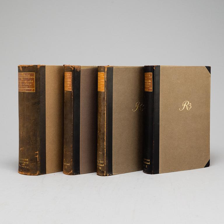 BOOKS, 4 vol. About silver.