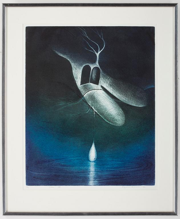 OKÄND KONSTNÄR, etsningar 6 st, Japan, otydl. signatur, numrerade.