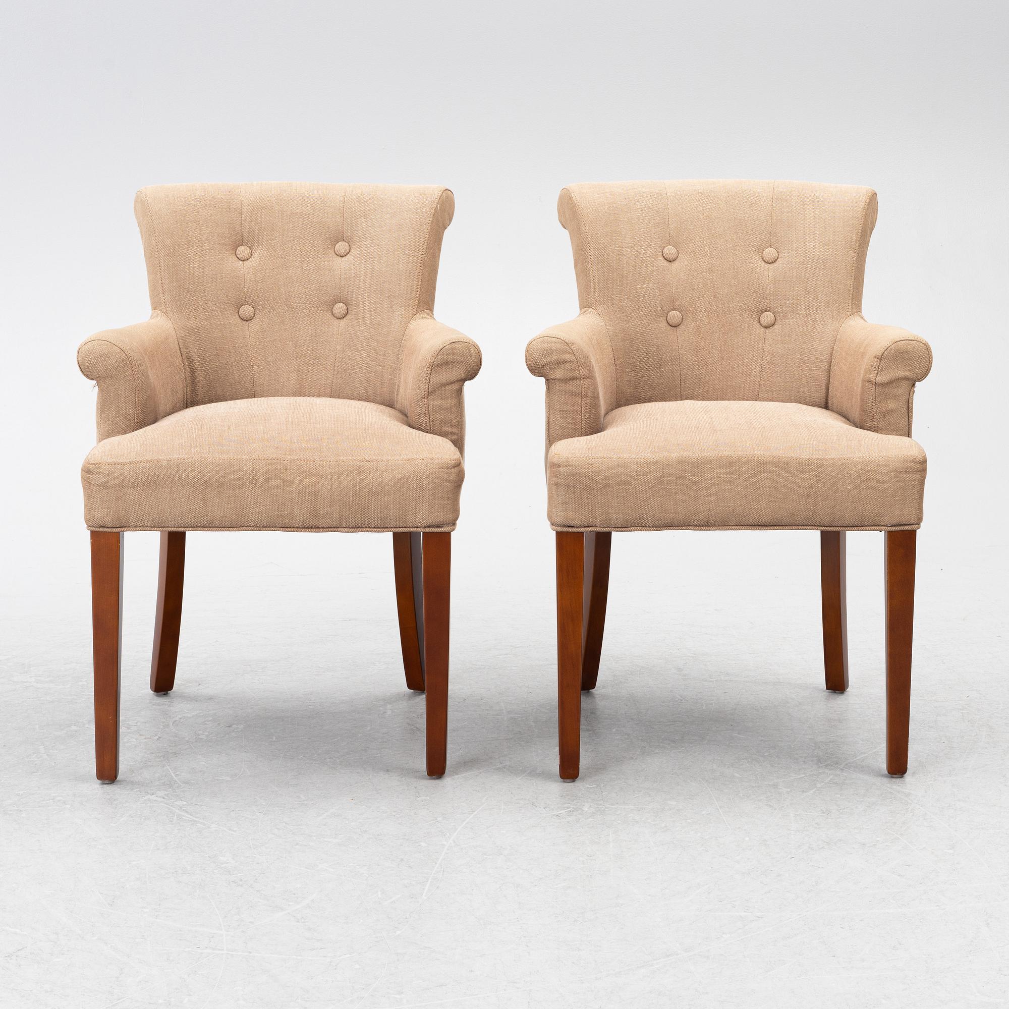 A pair of 'Key Largo' armchairs, Eichholtz.