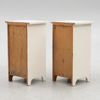 Sängbord, ett par, jugend, tidigt 1900-tal.