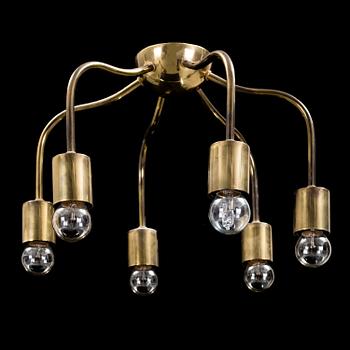 JOSEF FRANK, a brass ceiling lamp modell nr 2356.