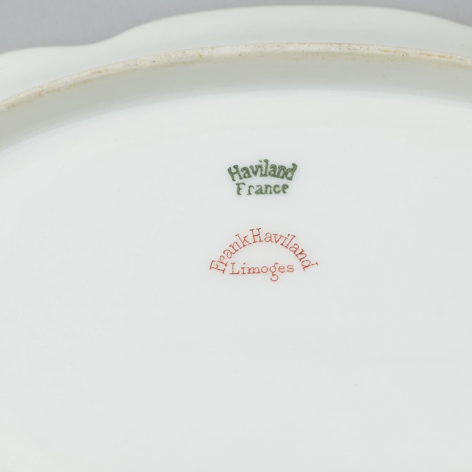 A 185 pcs porcelain dinner service from Frank Haviland, Limoges.