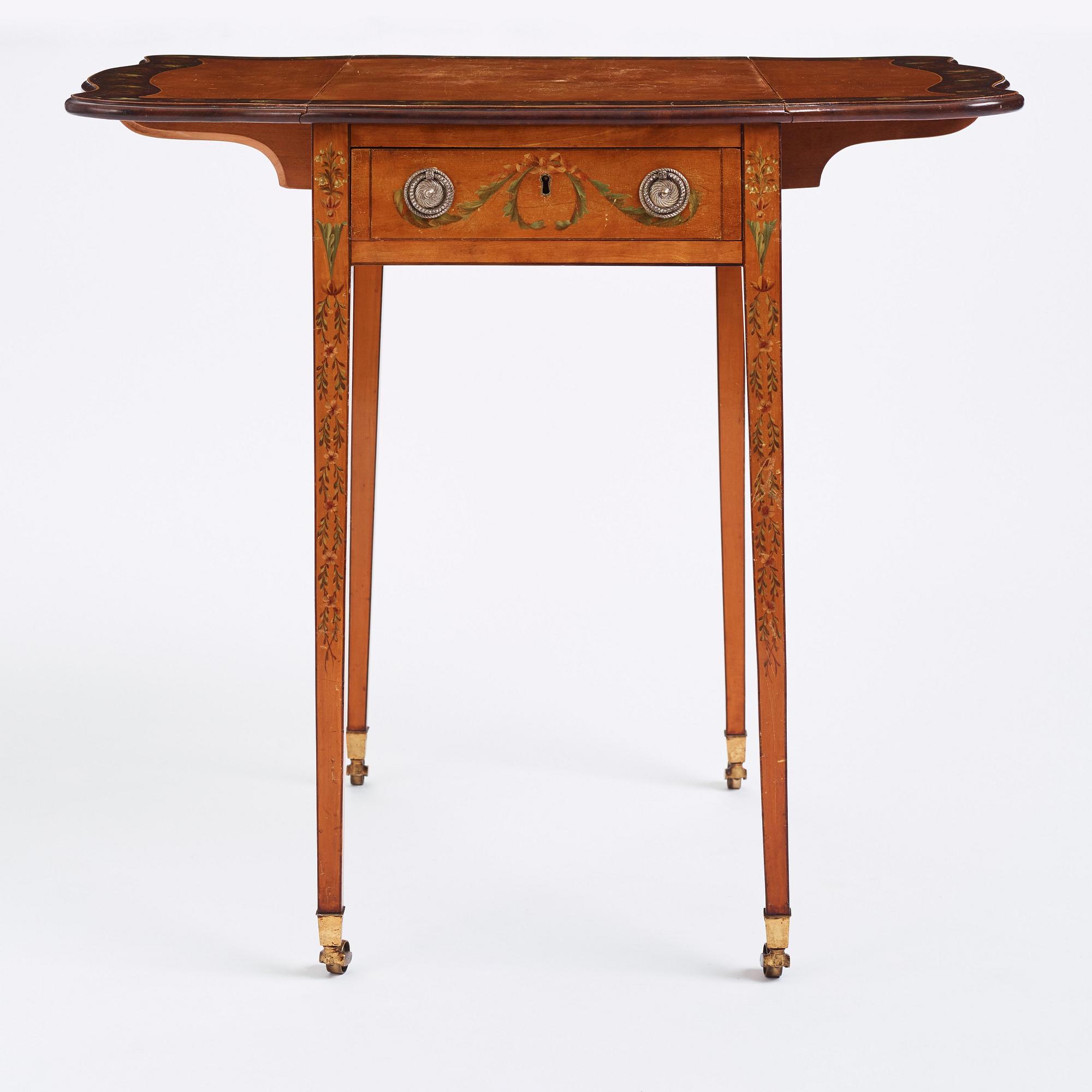 Klaffbord, s.k Pembroke table, England 1800-tal, Sheratonstil.