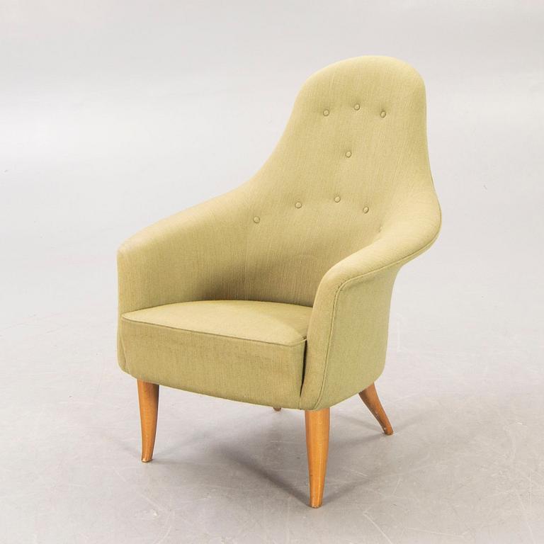 Kerstin Hörlin-Holmquist, fåtölj, "Stora Adam", Nordiska Kompaniet, formgiven 1958.
