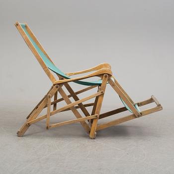 a mid 20th century deck chair.