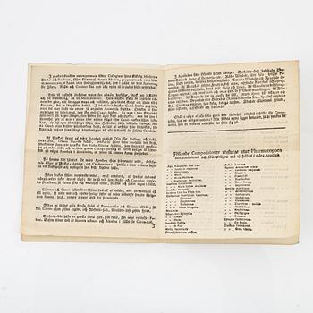 The first Swedish Pharmacopoeia, 1686.