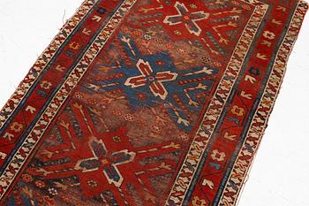 Matta, Kazak, antik, 1800-talets andra hälft. ca 205 x 105 cm.