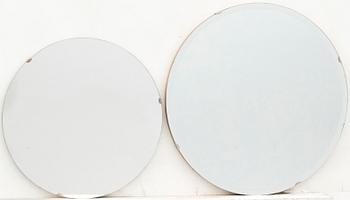 Mirrors, 2 pcs, 1930/40s Functionalism.