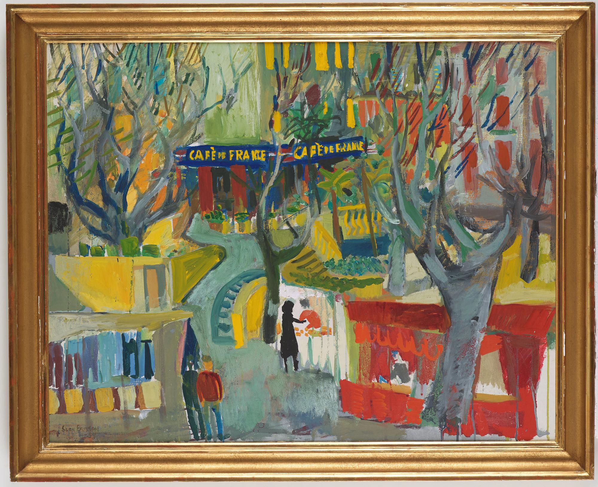 Sven X:et Erixson, "Café de France (Grimaud)".