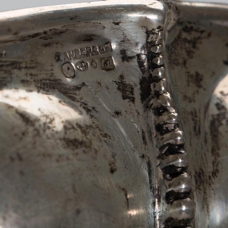 SKÅL, K. Andersson, Stockholm, 1919, silver, vikt 240 g.