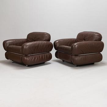 Kurt Hvitsjö, A pair of 1970's 'Hannibal' armchairs for Isku.
