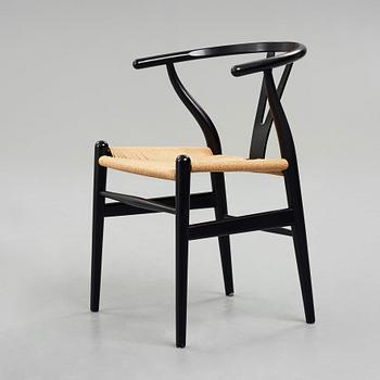 HANS J WEGNER, a "Wishbone Chair","CH24", for Carl Hansen & Søn, Denmark.