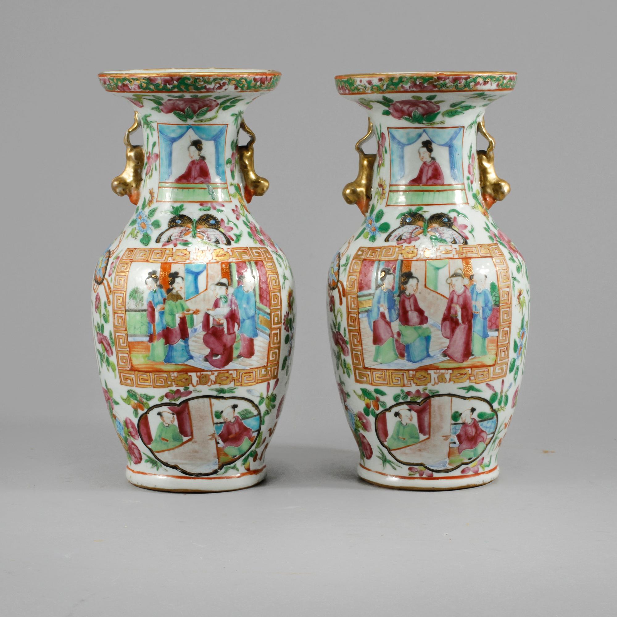 VASER, ett par, Kanton, Kina, 1800-tal.