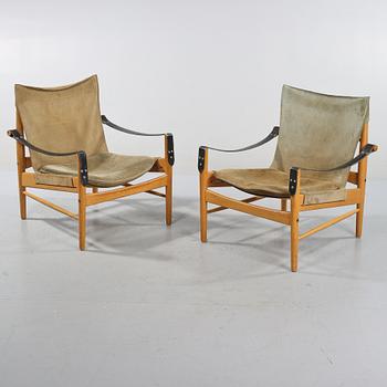 FÅTÖLJER, ett par,Hans Olsen, Viskadalens möbler, Kinna, 1960-tal.