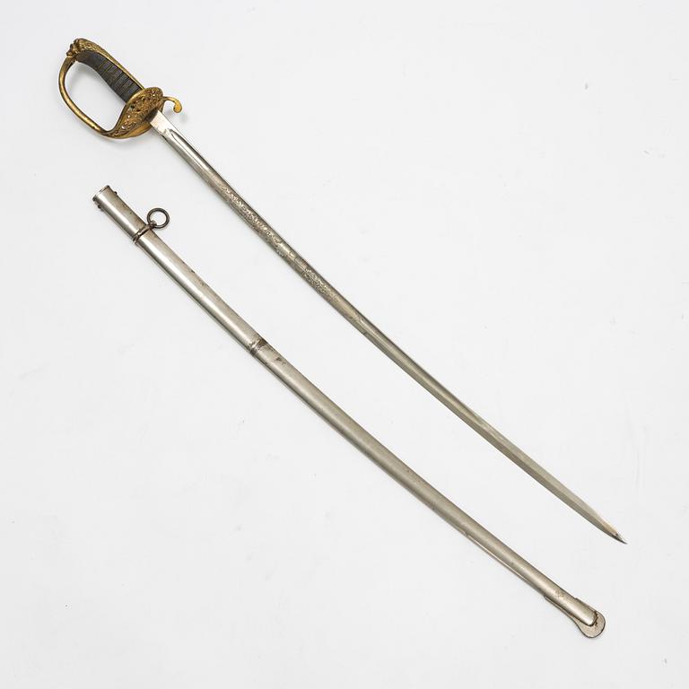 A Swedish officer's sabre, second part of the 19th Century.