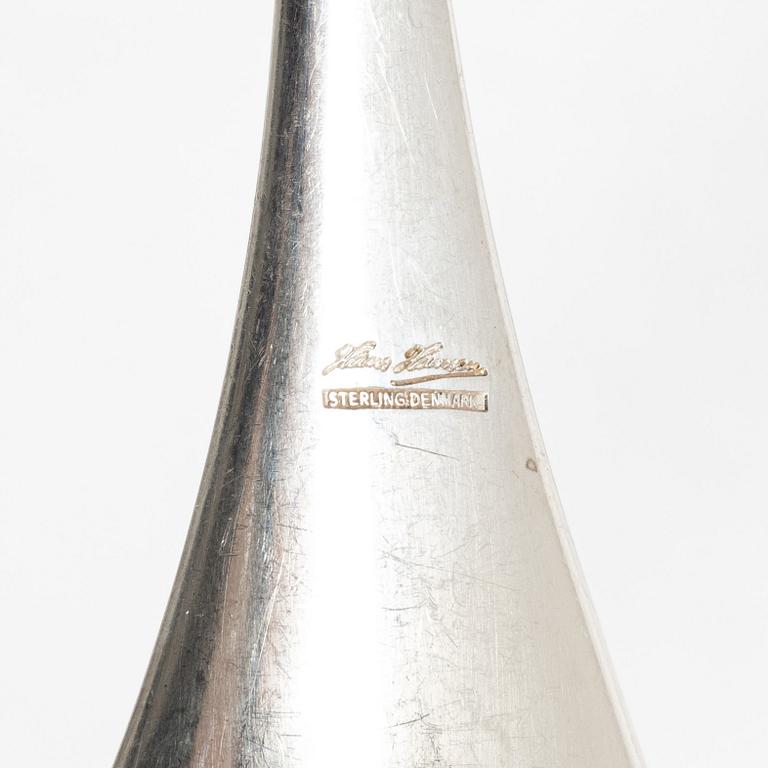 Three silver utensils, Denmark, 20th century.