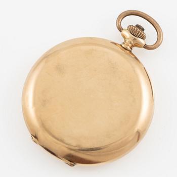 Pocket watch, 14K gold, hunter, Andreas Svensson Malmö, Boliden Gold, 50.5 mm.