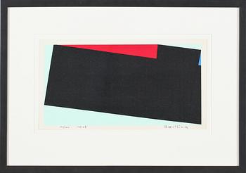Olle Baertling · OLLE BAERTLING, färgserigrafi, signerad, daterad 1951-68 och numrerad 191/300