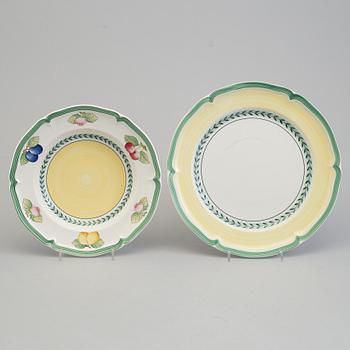 A porcelian table ware set of 26 pcs by Villeroy & Boch, "French Garden" late 20th century/21th century.
