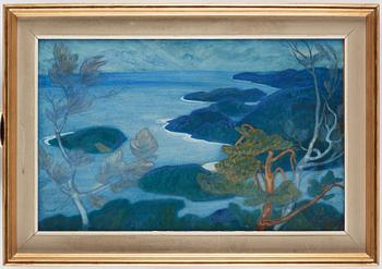 Helmer Osslund, View from Ringkallen, scene from The High Coast in the north of Sweden.