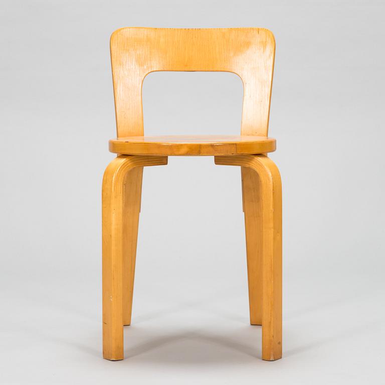 Alvar Aalto, pall, modell 60 och stol, modell 65 för Artek 1970-tal.