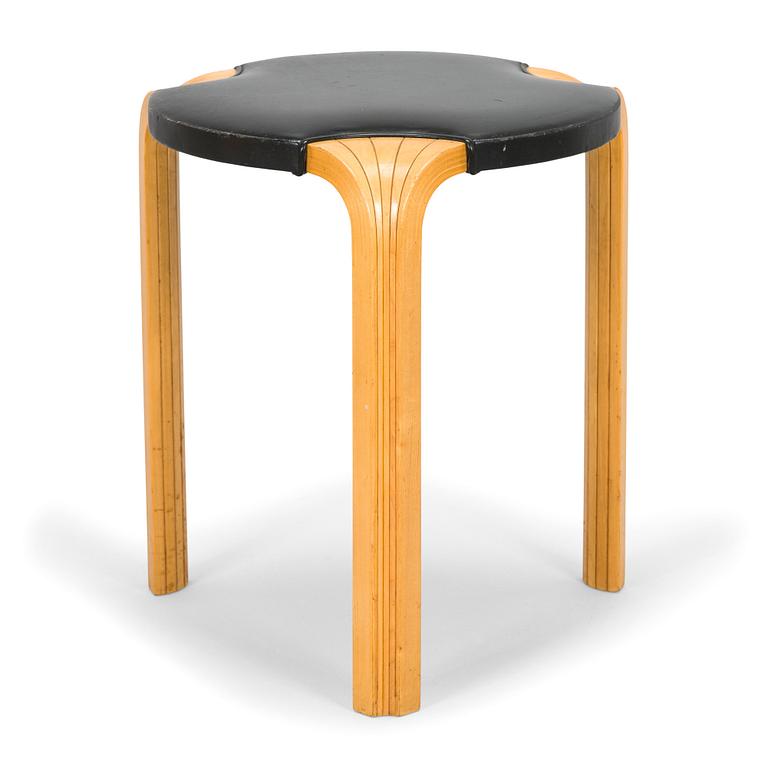 Alvar Aalto, a 1990s 'X600' stool for Artek.