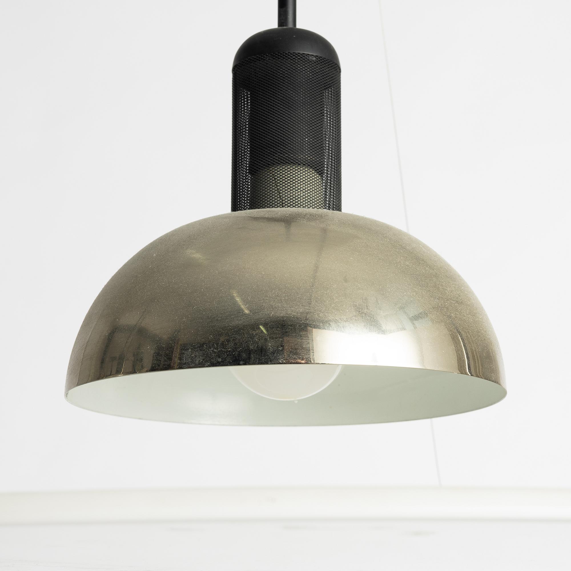 Achille Castiglioni, a pair of "Frisbi" ceiling lights, Flos, Italy.