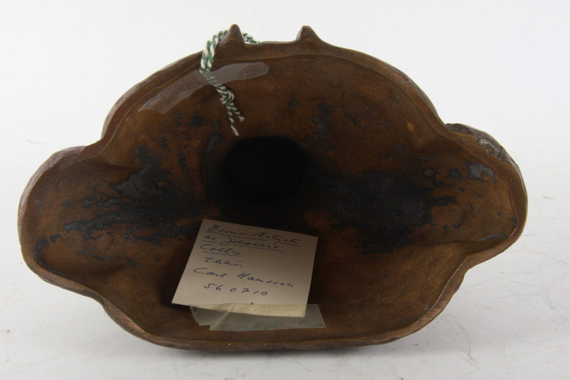 COLLIN, JOHANNES, skulptur, brons, sign o dat 1909.