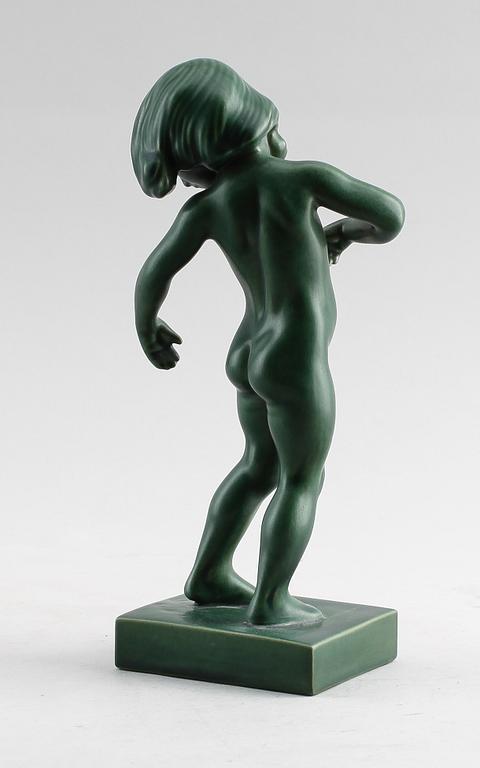 FIGUR, terrakotta, Kai Nielsen, signerad.