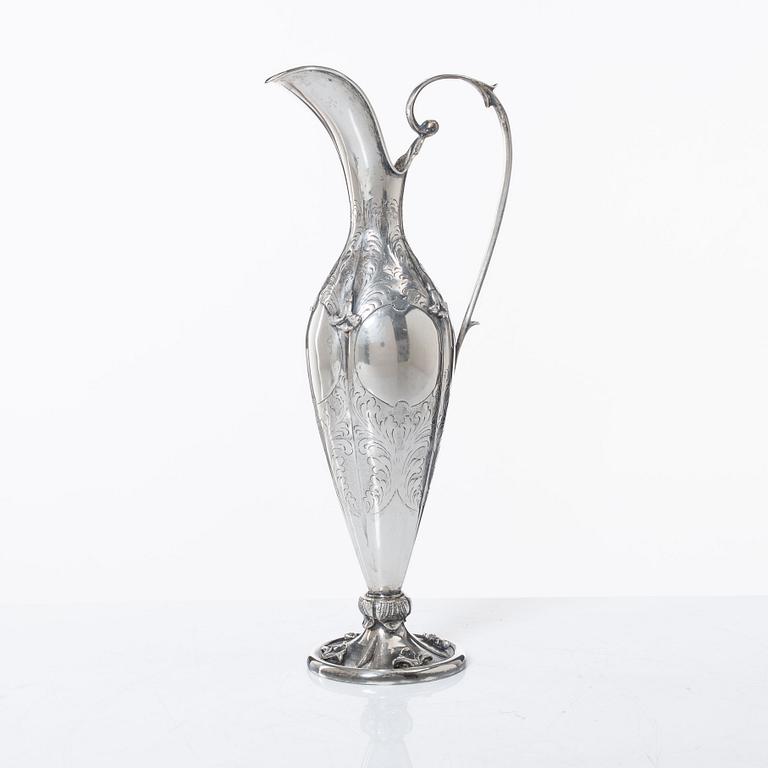 Kanna, silver, svensk importstämpel, 1900-talets första hälft.