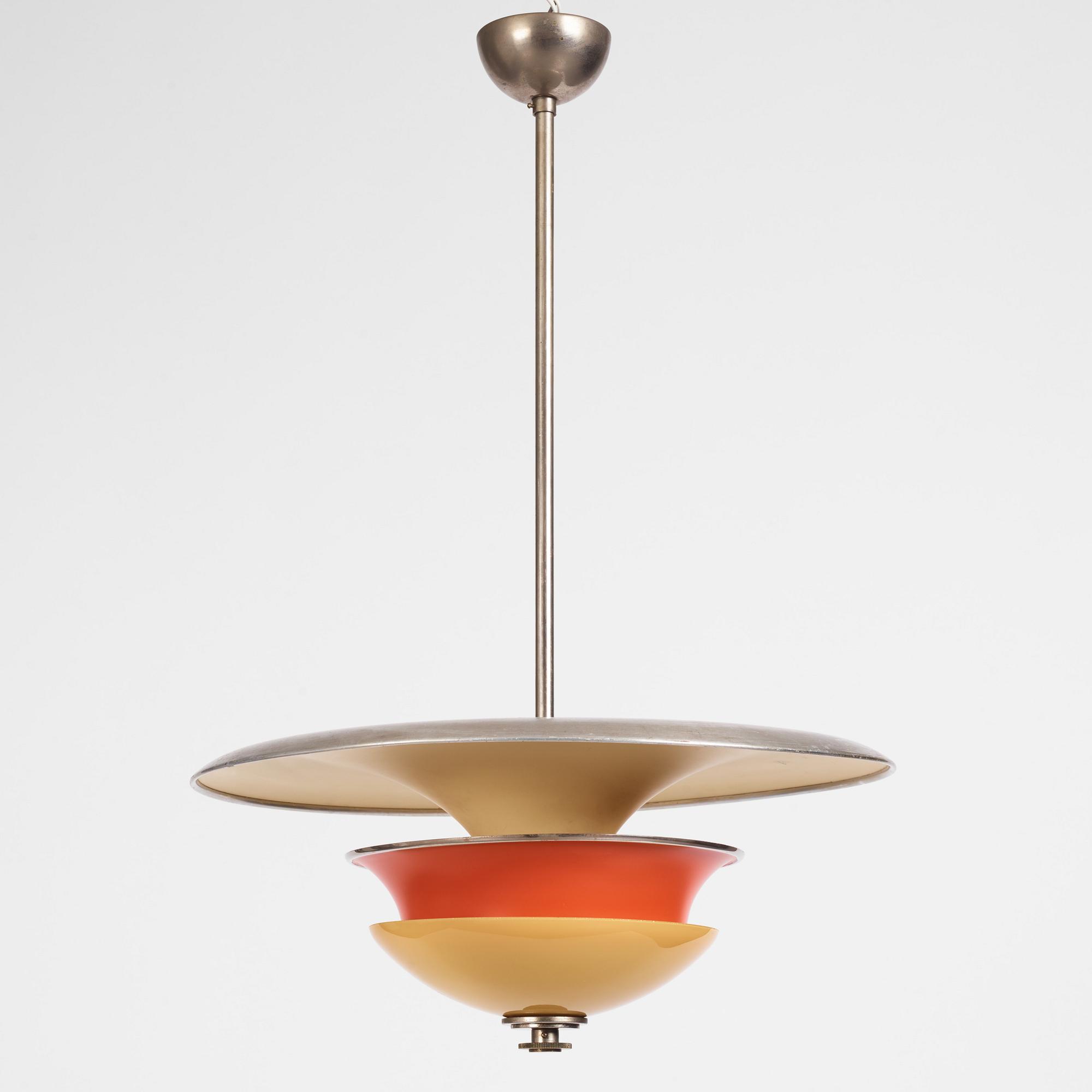 Erik Tidstrand, a ceiling lamp, model "28903", Nordiska Kompaniet 1930s.