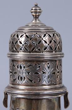 SOCKERRUSKA, silver, S. Blanckensee & Son Ltd, England, 1900-talets första hälft. 223 g.