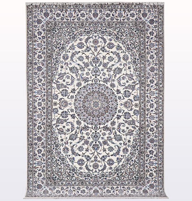 A carpet, Nain, part silk , so called 6 LAA, ca 316 x 207 cm.