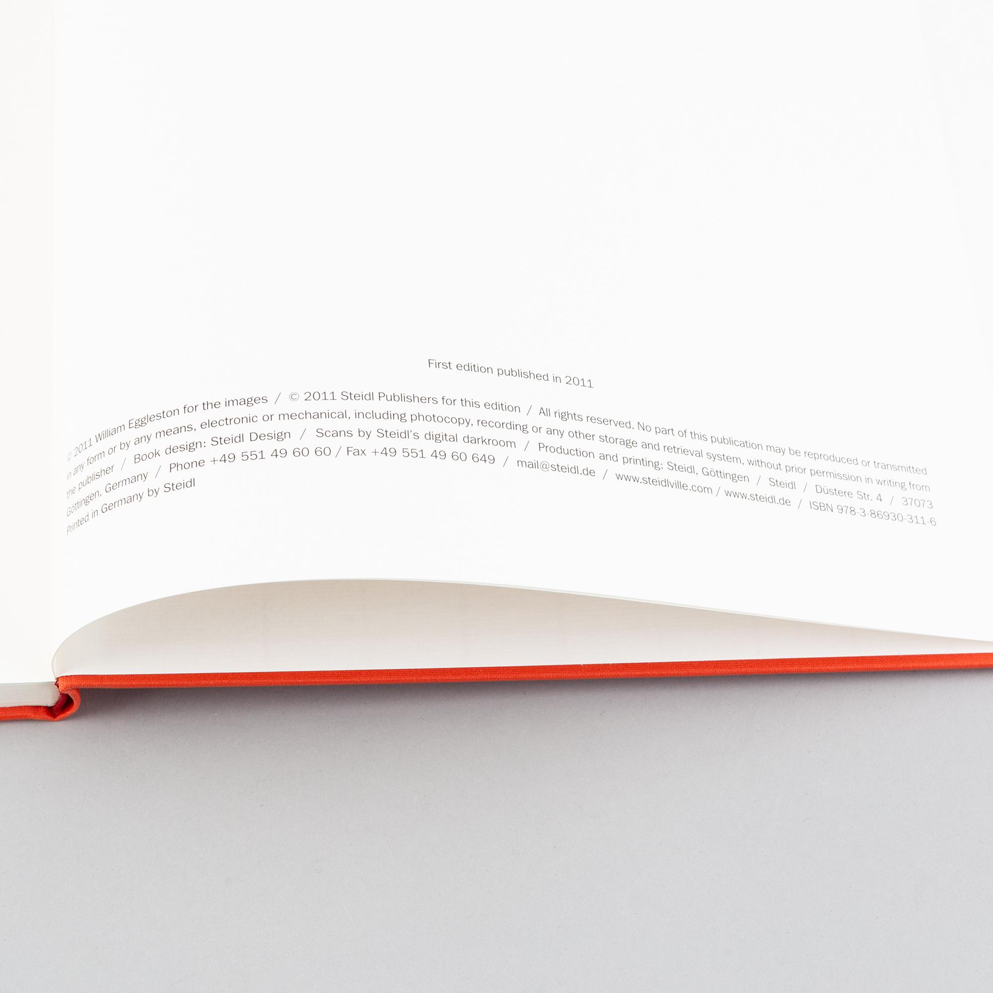 William Eggleston, portfolio with three books, the series "William Eggleston Chromes vol. 1-3", signed.